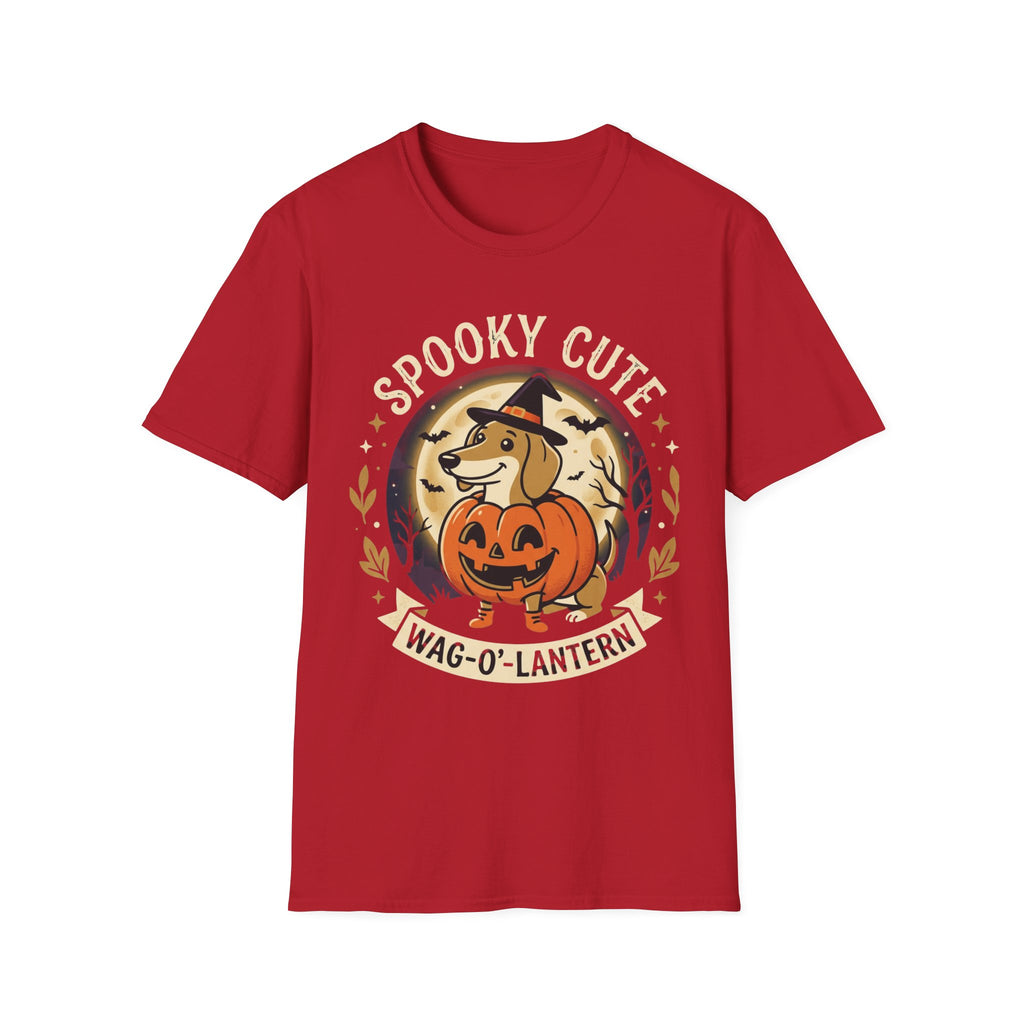 Spooky Cute Halloween T‑Shirt — 'Spooky Cute' Dog with Jack‑o'‑Lantern