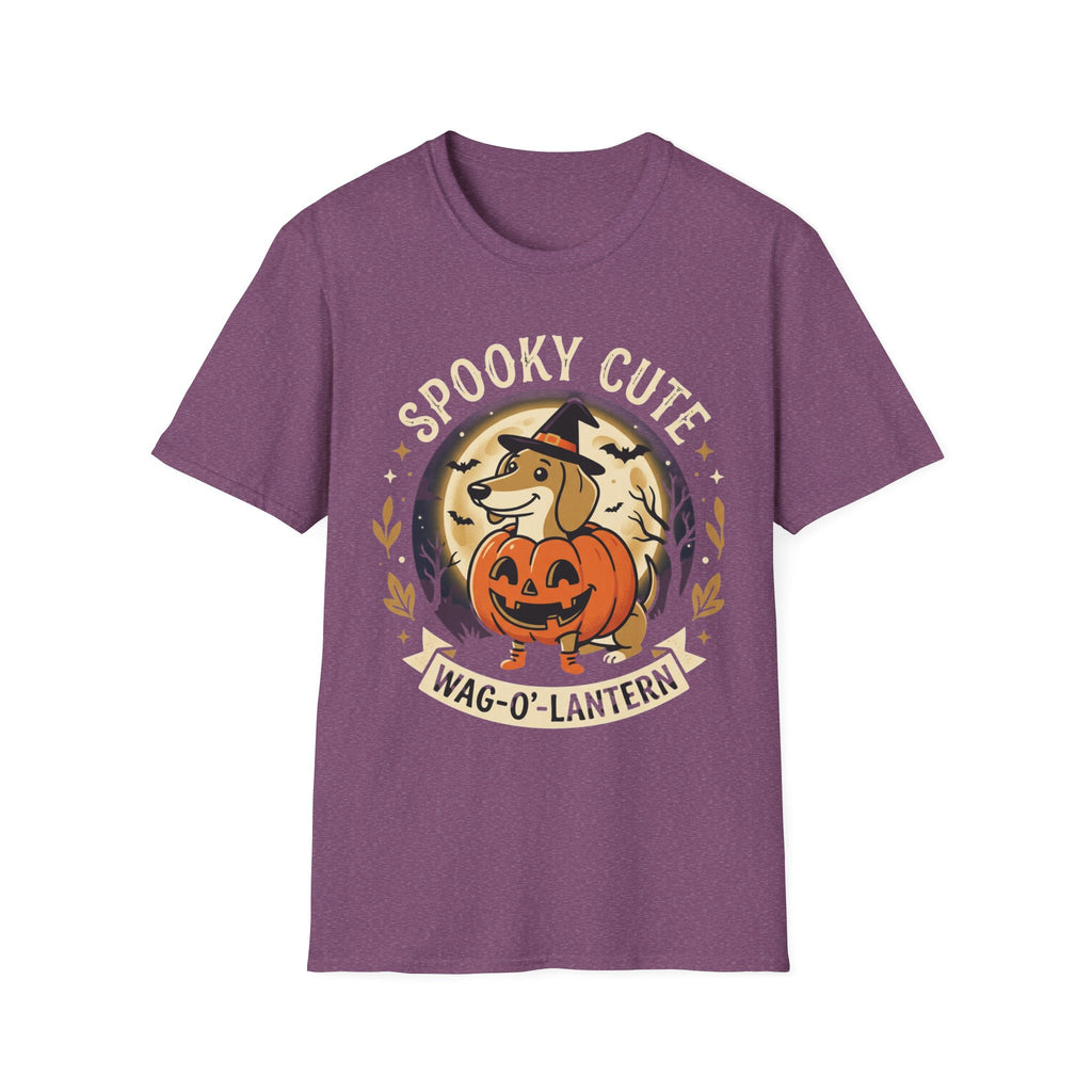 Spooky Cute Halloween T‑Shirt — 'Spooky Cute' Dog with Jack‑o'‑Lantern