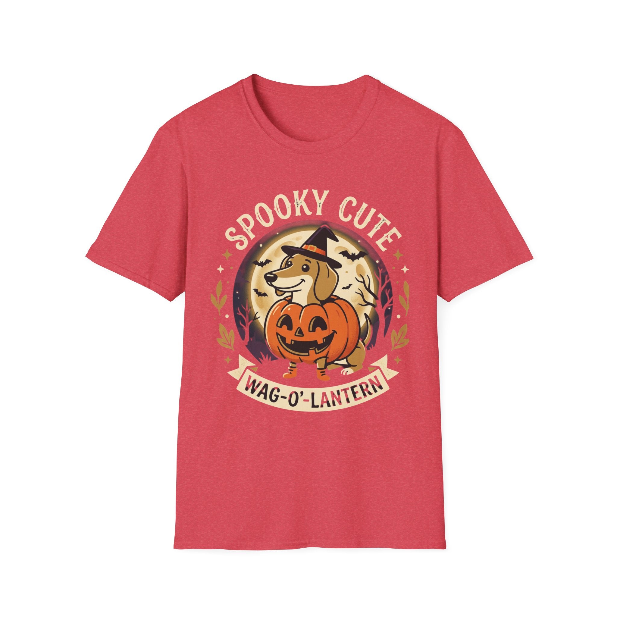 Spooky Cute Halloween T‑Shirt — 'Spooky Cute' Dog with Jack‑o'‑Lantern