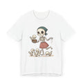 Skeleton Mom & Chicks T-Shirt — Cute Spooky Chick Feeder Tee