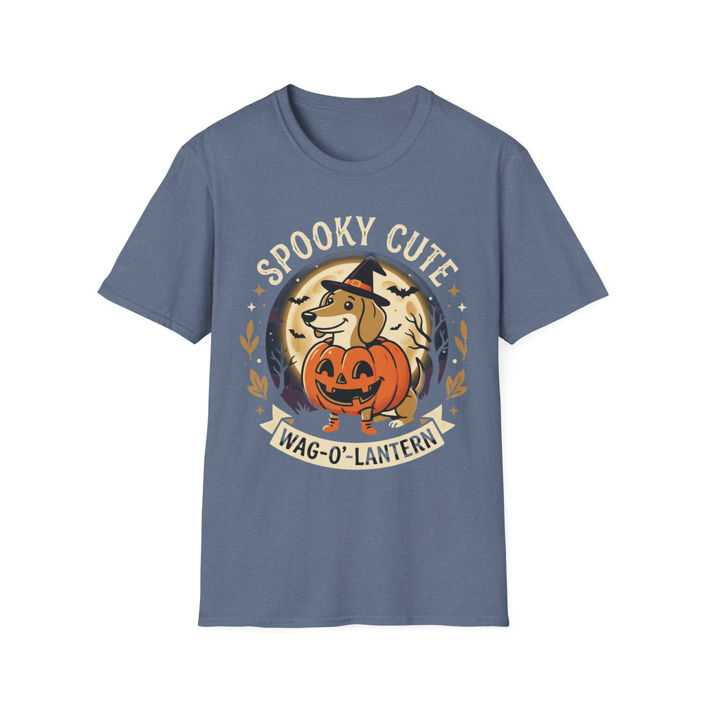 Spooky Cute Halloween T‑Shirt — 'Spooky Cute' Dog with Jack‑o'‑Lantern