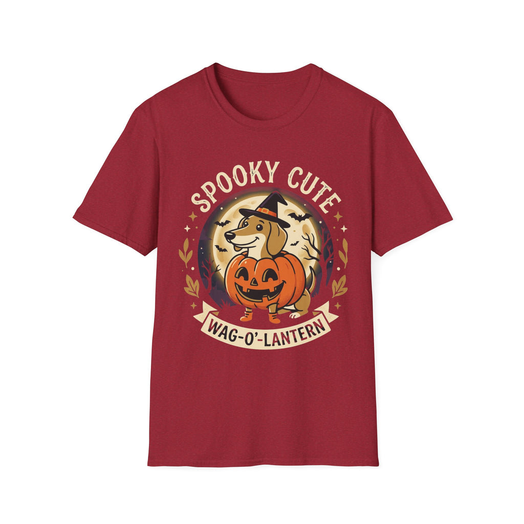 Spooky Cute Halloween T‑Shirt — 'Spooky Cute' Dog with Jack‑o'‑Lantern