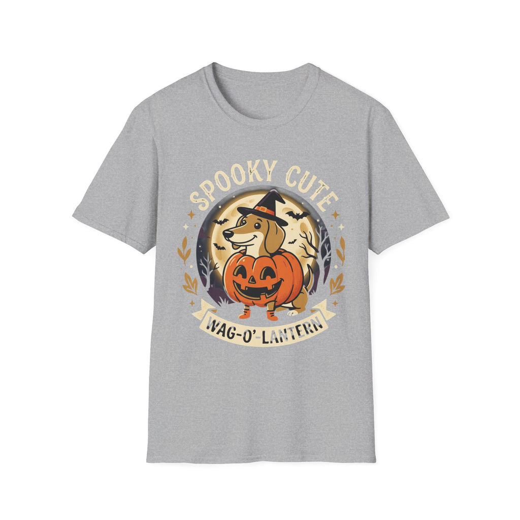 Spooky Cute Halloween T‑Shirt — 'Spooky Cute' Dog with Jack‑o'‑Lantern