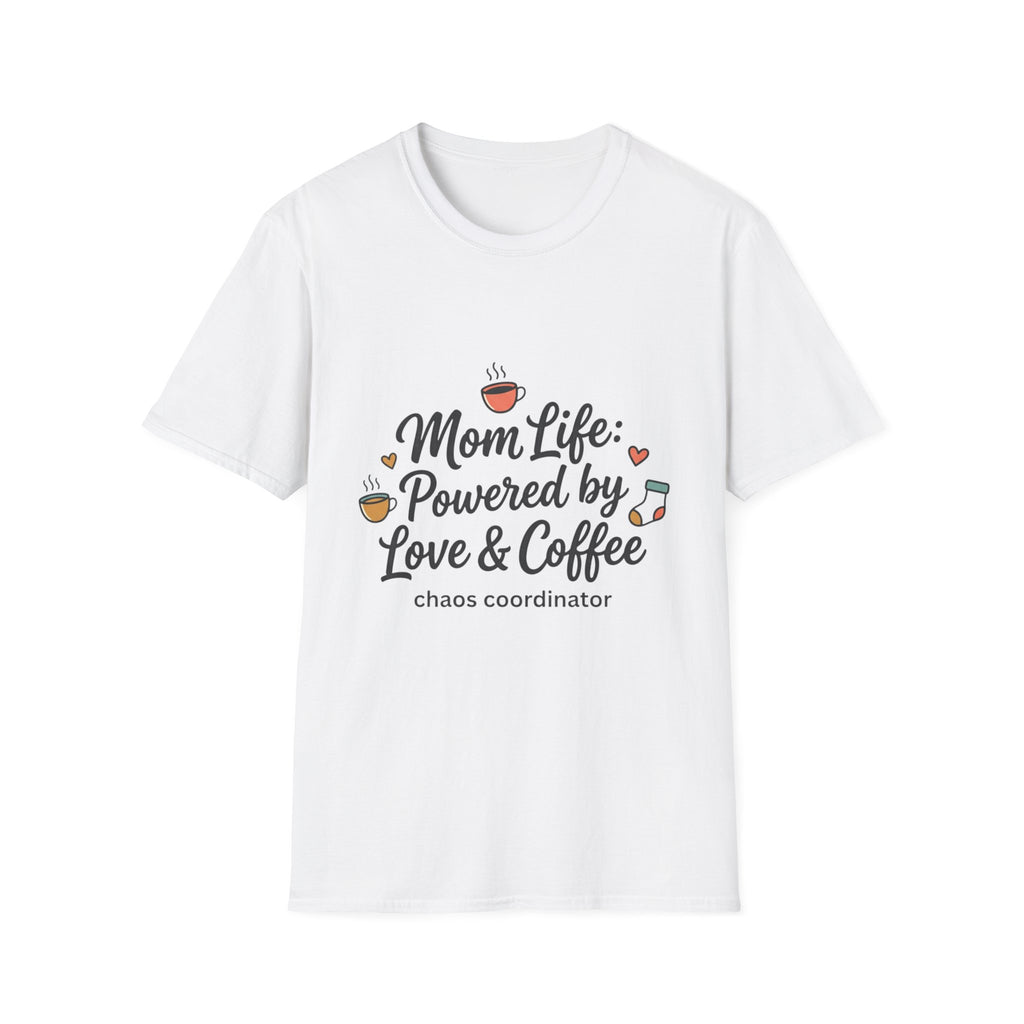 Mom Life T-Shirt — "Mom Life: Powered by Love & Coffee" Graphic Tee