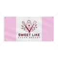 Bakery Banner - 'Sweet Like Sugar Bakery' Pink Logo Outdoor/Indoor Sign